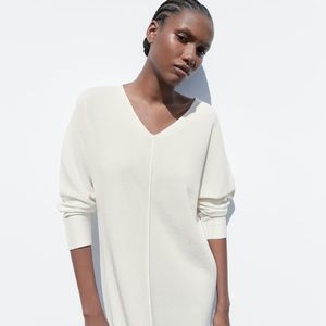 NWT Zara White Midi Dress